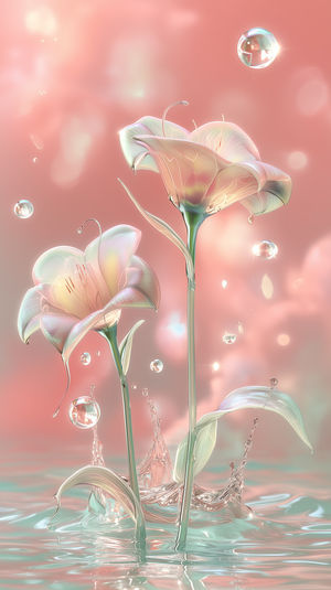 on_lockscreen's tweet card. Download this high-quality Pastel Lily 4K Wallpaper wallpaper for your iPhone lock screen. Ethereal pastel lily 4K wallpaper with iridescent petals and water droplets, perfect for a dreamy lock...