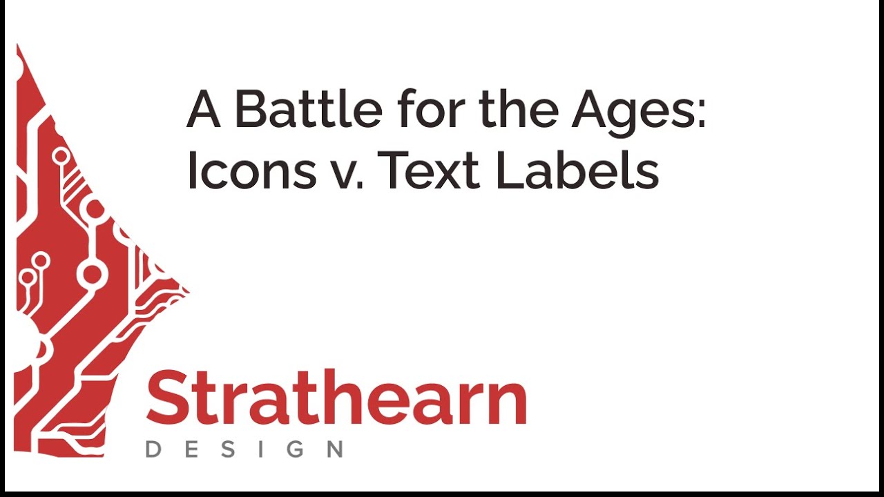 StrDesign's tweet card. Are Labels or Icons Better for your UX?