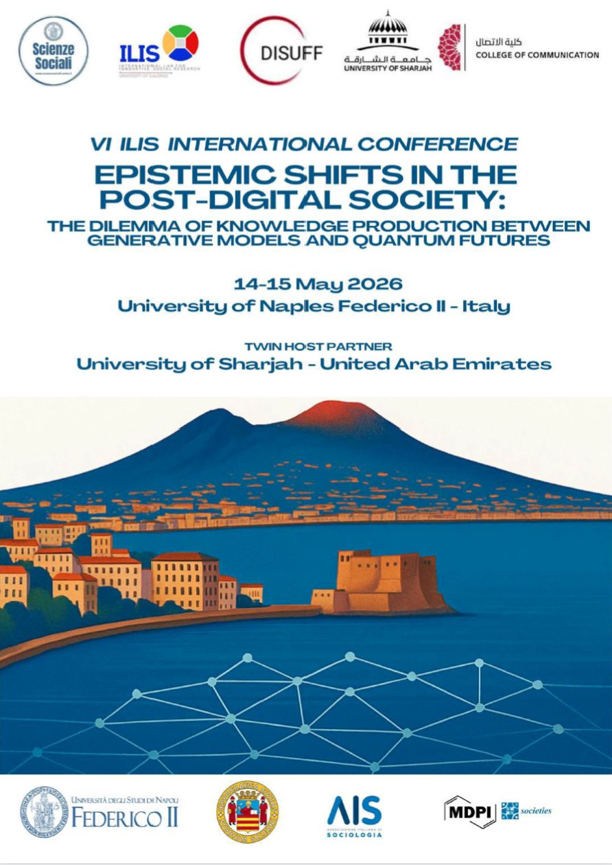 newsAIS's tweet card. The VI Annual International Conference, promoted by the International Lab for Innovative Cultural and Social Research (ILIS), will be held under the title “Epistemic Shifts in the Post-Digital...