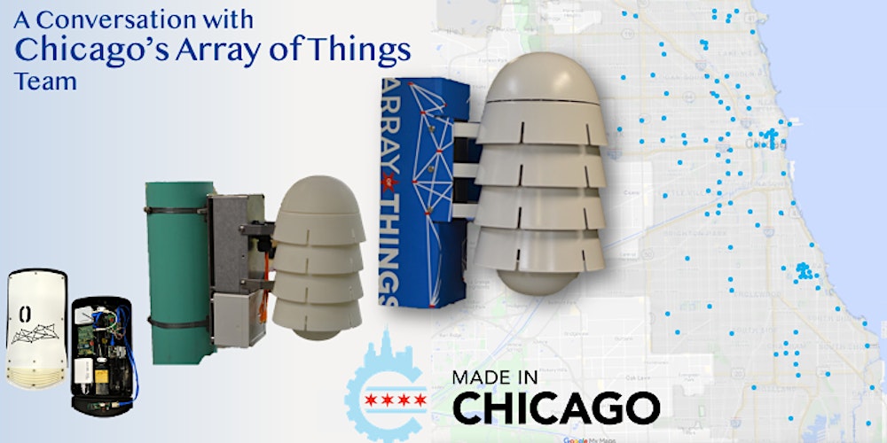 arrayofthings's tweet card. Presented by the Mansueto Institute for Urban Innovation and the Discovery Partners Institute