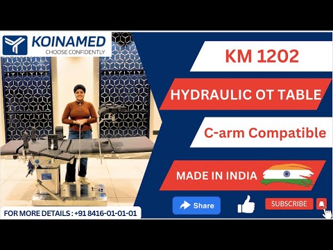 koinamedindia's tweet card. KMI 1202 Hydraulic C-Arm Compatible OT Table for Surgery Room...