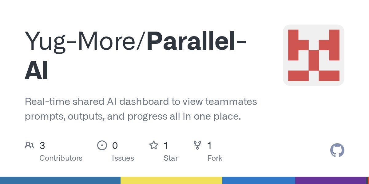 SpoonOS_ai's tweet card. Real-time shared AI dashboard to view teammates prompts, outputs, and progress all in one place. - Yug-More/Parallel-AI