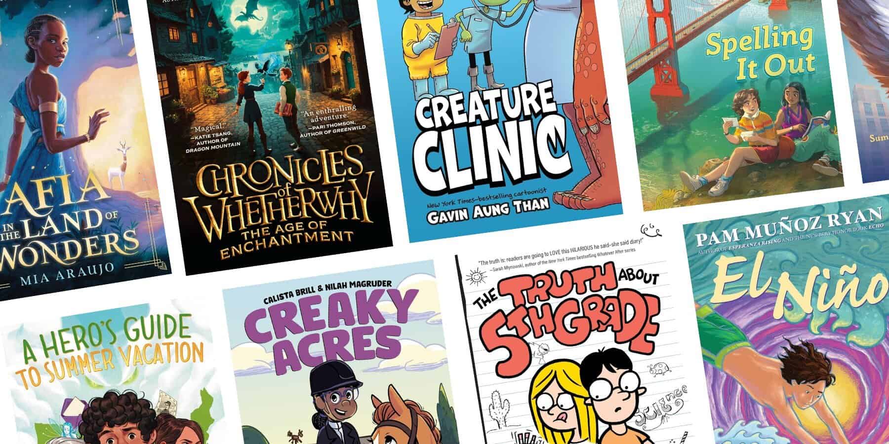 ImaginationSoup's tweet card. Some months have so many new and incredible new middle grade books. Like this month’s new releases that range from heartwarming, realistic stories to magical...