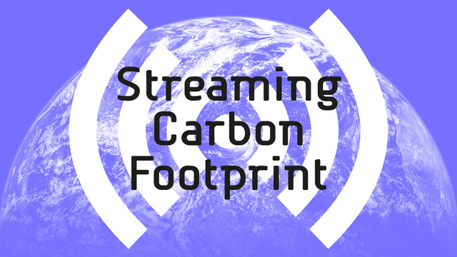 SMakonin's tweet card. Streaming Carbon Footprint