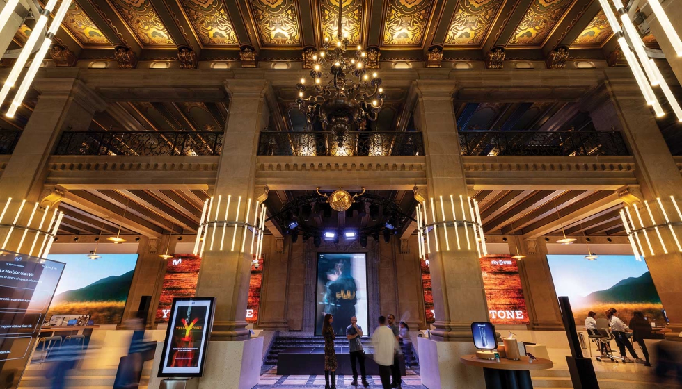 ICANDELA_com's tweet card. La renovación de la flagship store de Telefónica en Madrid ha significado un reto para la propia compañía, que buscaba en todo momento recuperar el patrimonio cultural del edificio y al mismo tiempo...