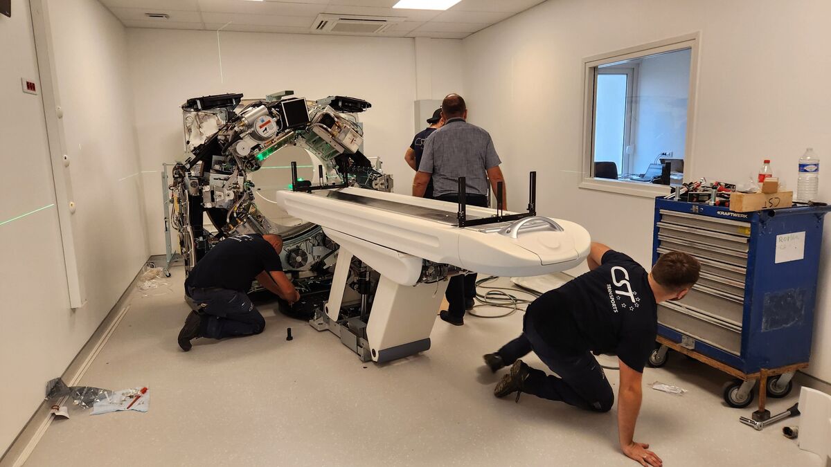 cham45200's tweet card. Le Centre hospitalier d’Amilly (Loiret) va mettre en service le 18 novembre 2024 le scanner « Maxima », affecté au service des urgences. Une