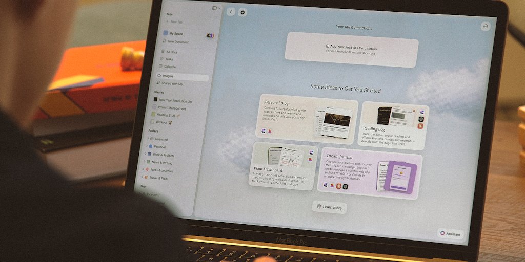 ProductHunToday's tweet card. Millions of writers, thinkers and innovators use Craft to capture their big ideas every day. We believe that how you feel about the tools you use is just as important as the work you can do with...