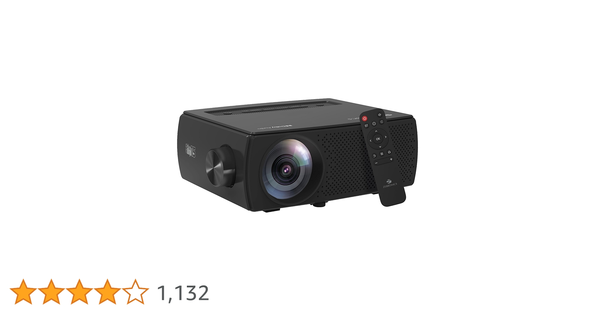 avdprasad7's tweet card. ZEBRONICS PIXAPLAY 15, Smart LED Projector, 3400 lumens, 4K Support, 180 Inch Screen Size, Supports Bluetooth, USB, HDMI, AV, AUX, WiFi, APP Support, 1080p Native, Miracast, Airplay