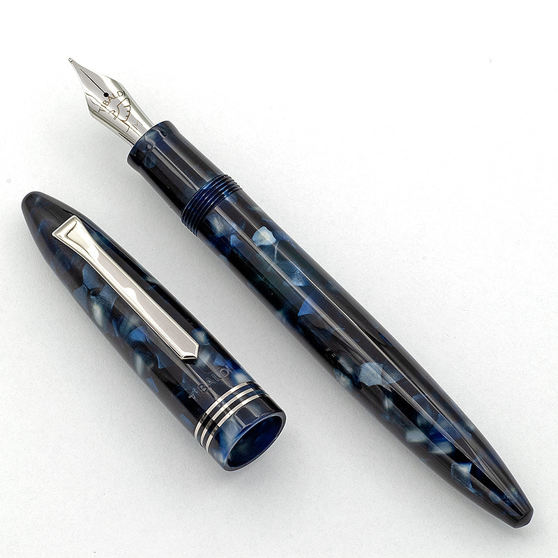 FP_nibs's tweet card. Special Edition for FPnibs, only one available with 14k Gold nib. Dark Blue resin, with chrome trim. Length: 145mm Diameter: 13mm Weight: 24gr. Filling System: Converter or cartridges. Converter...