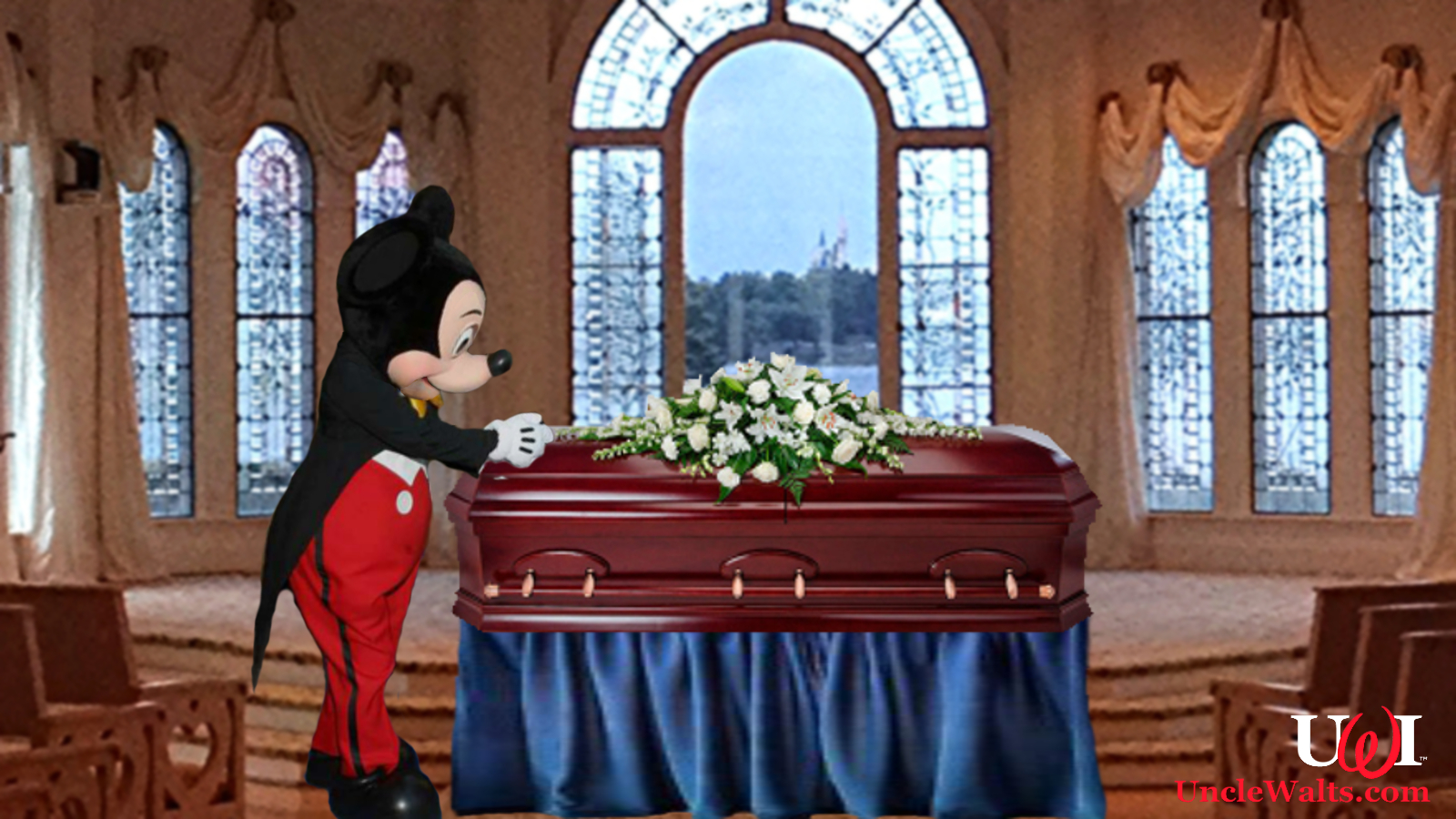 CSCFuneralHome's tweet card. Would you like the magic to continue after you die? No more sneaking ashes into the parks, as Disney will soon begin offering Magical Funerals® at WDW!