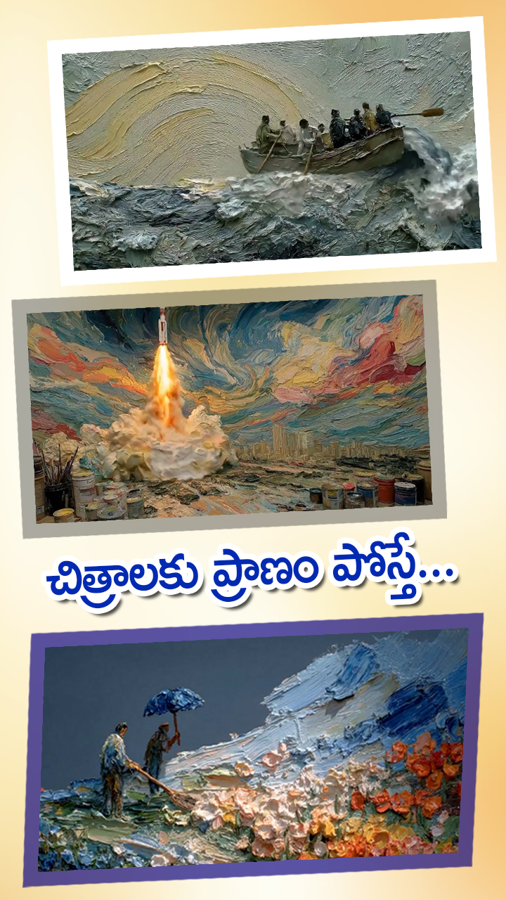 ABNDigitalNews's tweet card. చిత్రాలకు ప్రాణం పోస్తే... ఈ రకంగా తయారవుతాయి. అద్భుత కళాఖండాలు ఇలా AI యుగంలో.... ప్రత్యేక మార్ఫులను సంతరించుకున్నాయి. ఈ వీడియో సోషల్ మీడియాలో వైరల్ గా మారింది. ట్రెండింగ్లోకి మారింది.