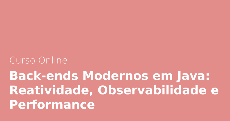 j_a_o_v_c_t_r's tweet card. 🎓 Tive a alegria de gravar o curso Back-ends Modernos em Java: Reatividade, Observabilidade e Performance pela Alura! Durante as aulas, mostro como construir aplicações back-end modernas e de alta...