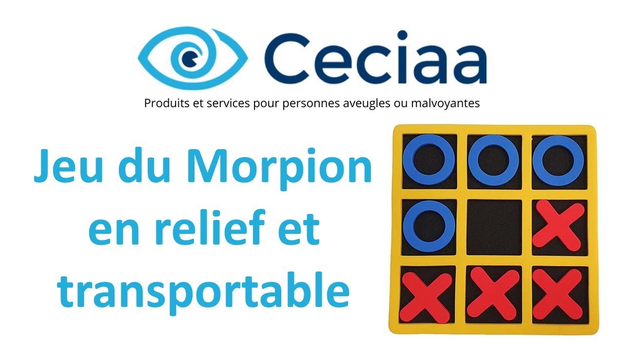 ceciaa_france's tweet card. Jeu du Morpion en relief et transportable