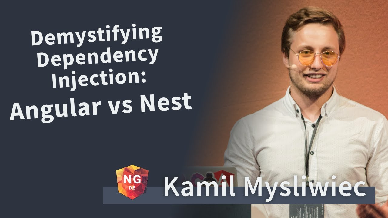 nestframework's tweet card. Demystifying Dependency Injection: Angular vs NestJS - Kamil Mysliw...