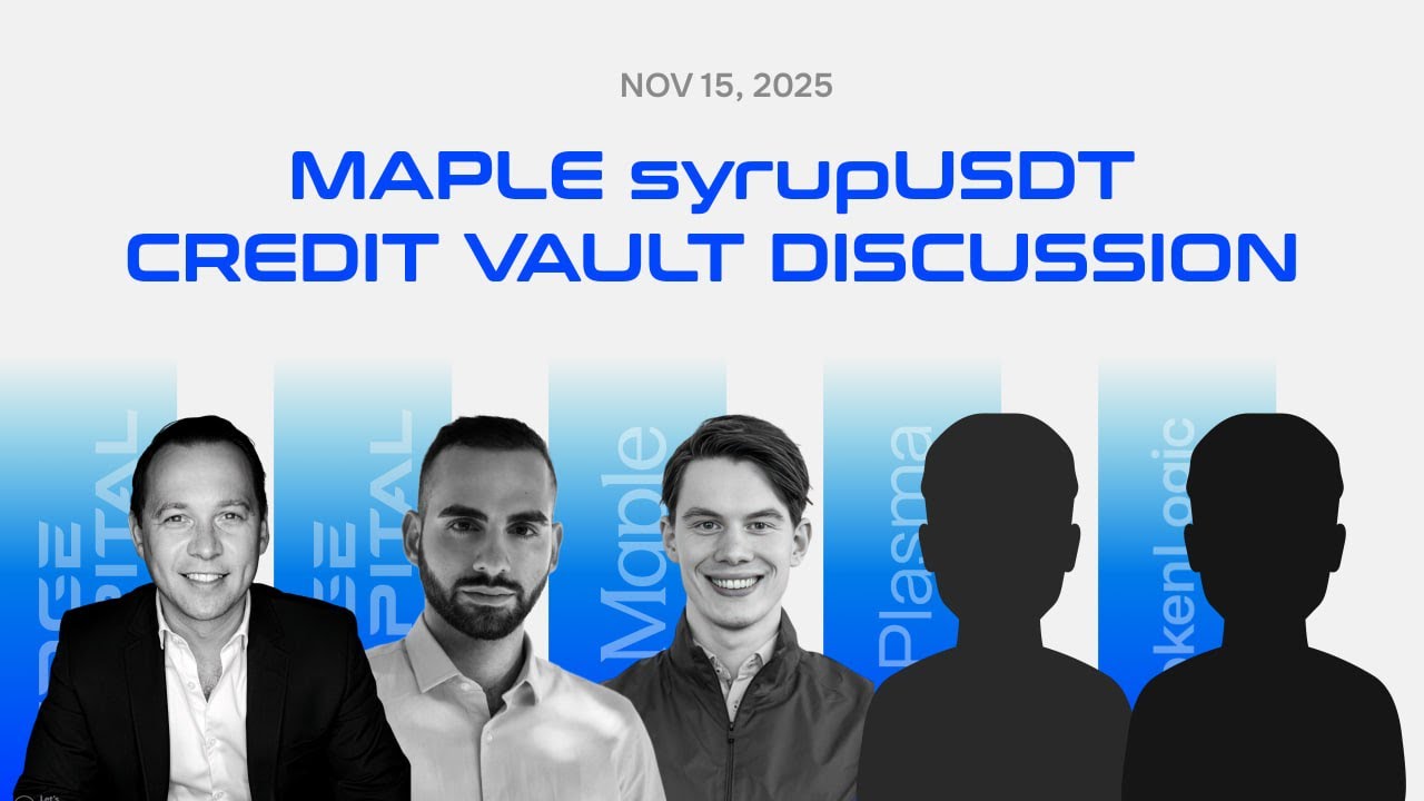 EdgeCapitalMgmt's tweet card. EDGE CAPITAL Panel Discussion: Maple-Plasma syrupUSDT Credit Vault -...