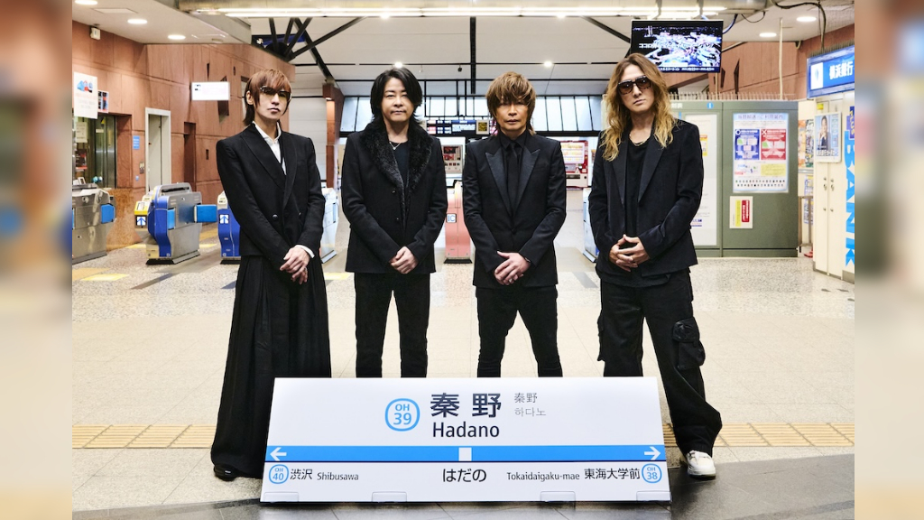 TOWER_V's tweet card. LUNA SEAが、2025年11月28日より小田急線・秦野駅の列車接近メロディー（駅メロ）運用開始伴い、発表セレモニーを11月27日に秦野駅コンコースにて開催した。 そのサプライズゲストとして、LUNA SEAのメンバー・RYUICHI（Vo）、SUGIZO（G, Vin）、INORAN（G）、J（B）の4人が登場した。はだのふるさと大使も務めるドラム・真矢は療養中につき欠席となったが、文...