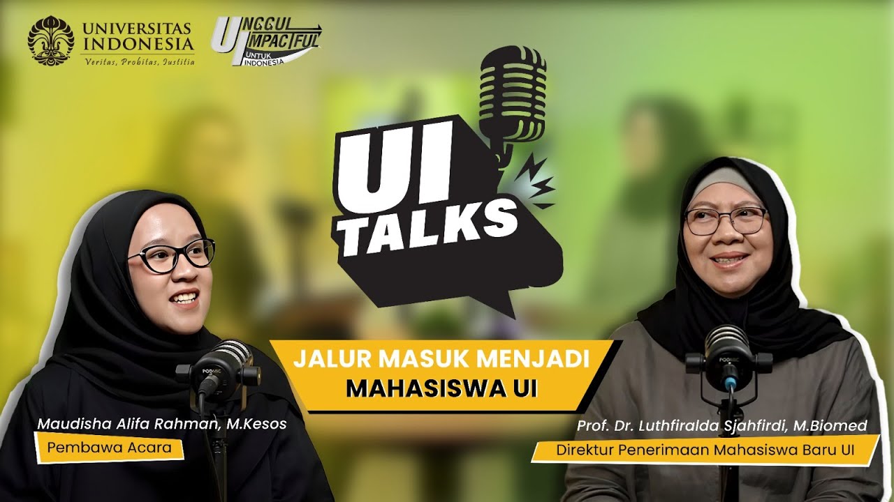 SIMAK_UI's tweet card. PODCAST UI TALKS : JALUR MASUK MENJADI MAHASISWA UI