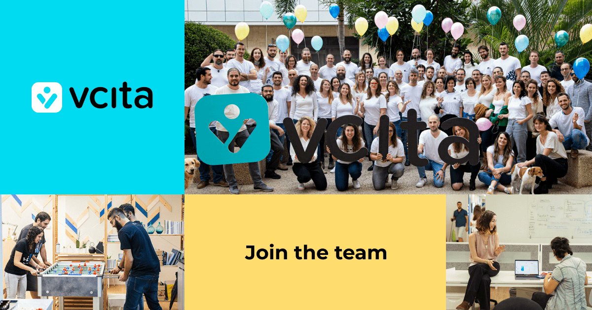 VueJSIsrael's tweet card. The vcita team comprises dedicated & creative professionals aiming to make a positive impact on local businesses. Check out our open positions!