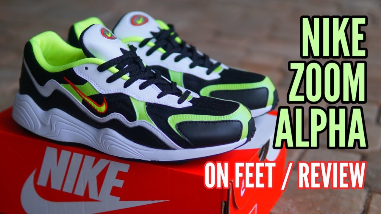 FmstYoutube's tweet card. 2019 Nike Zoom Alpha Black Volt Habanero Red - On Feet Review