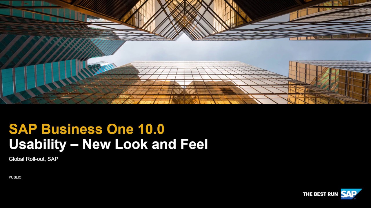 AddOnFactoryNow's tweet card. 01 SAP Business One 10 0 Usability New Look and Feel