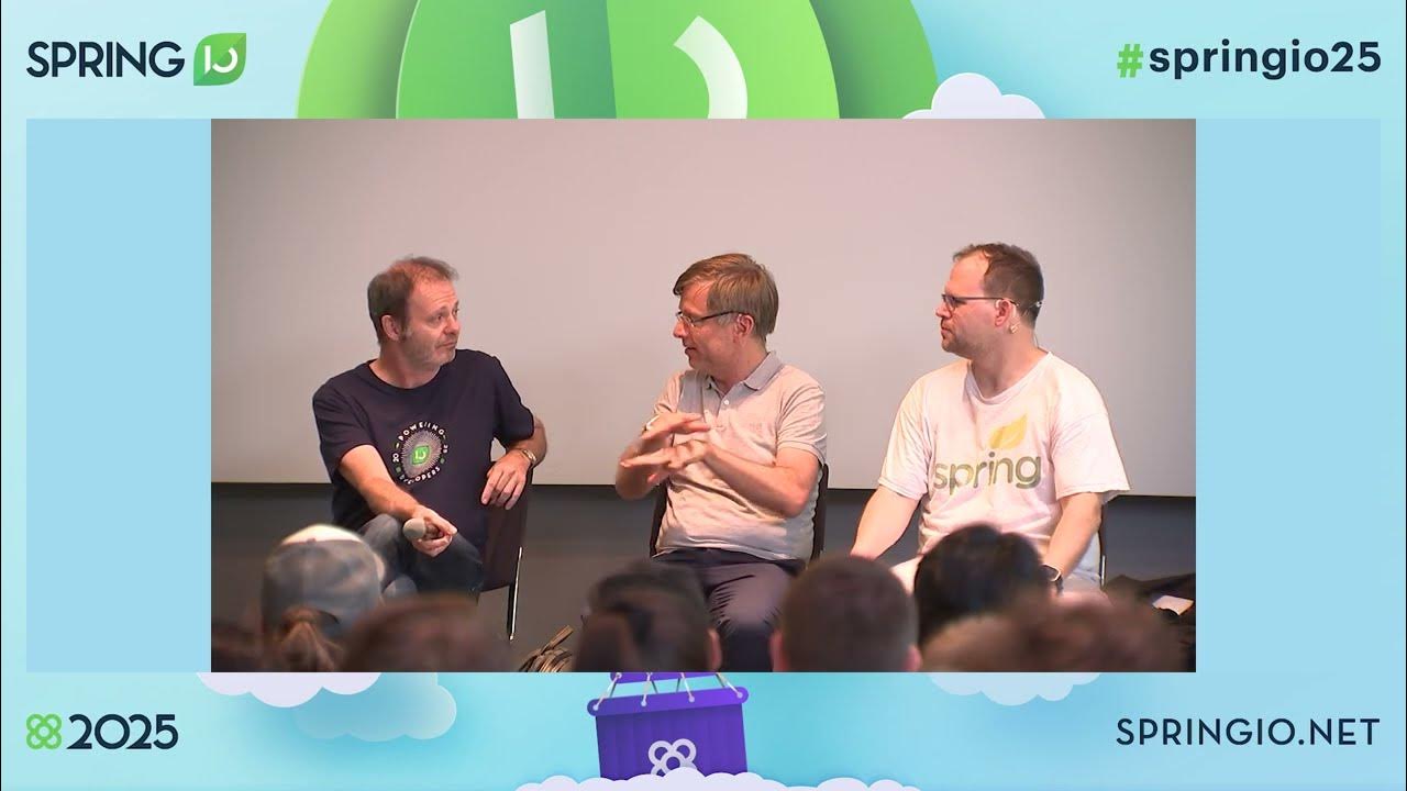 spring_io's tweet card. From Beans to Boot, Aspects to AI by Rod Johnson / Juergen Hoeller /...