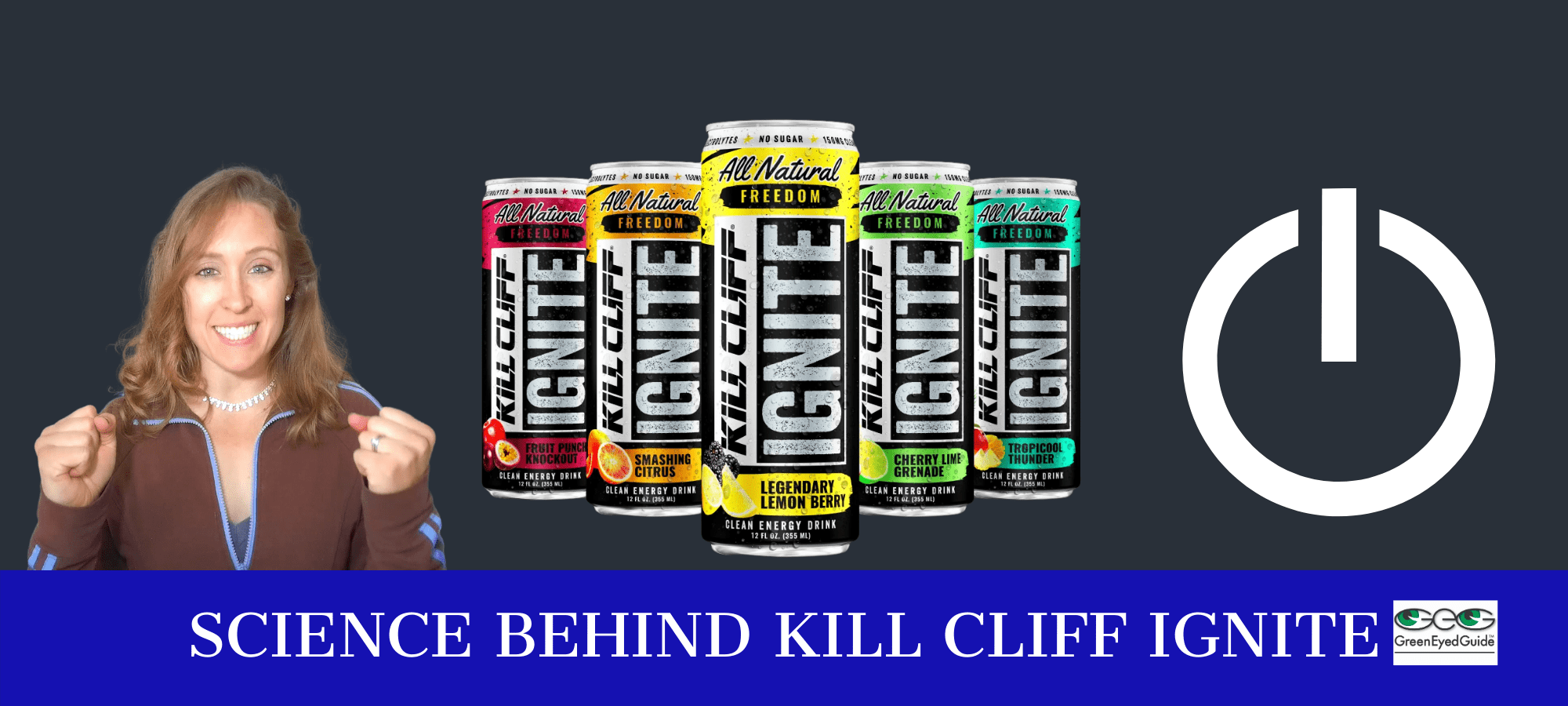 GreenEyedGuide's tweet card. How does Kill Cliff Ignite compare to the stereotypical energy drink? Is it safe to drink every day? Those answers and more (blog + podcast)