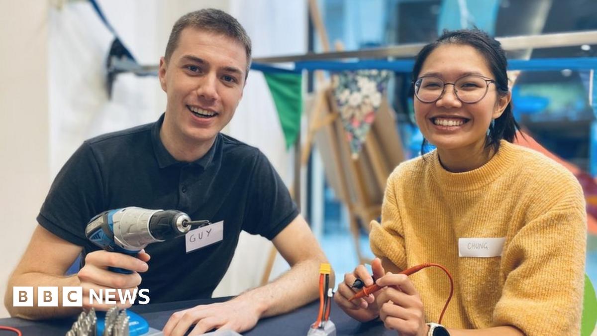 refuseandreuse's tweet card. Young people are repairing their broken things to help their finances - but it also helps the planet.