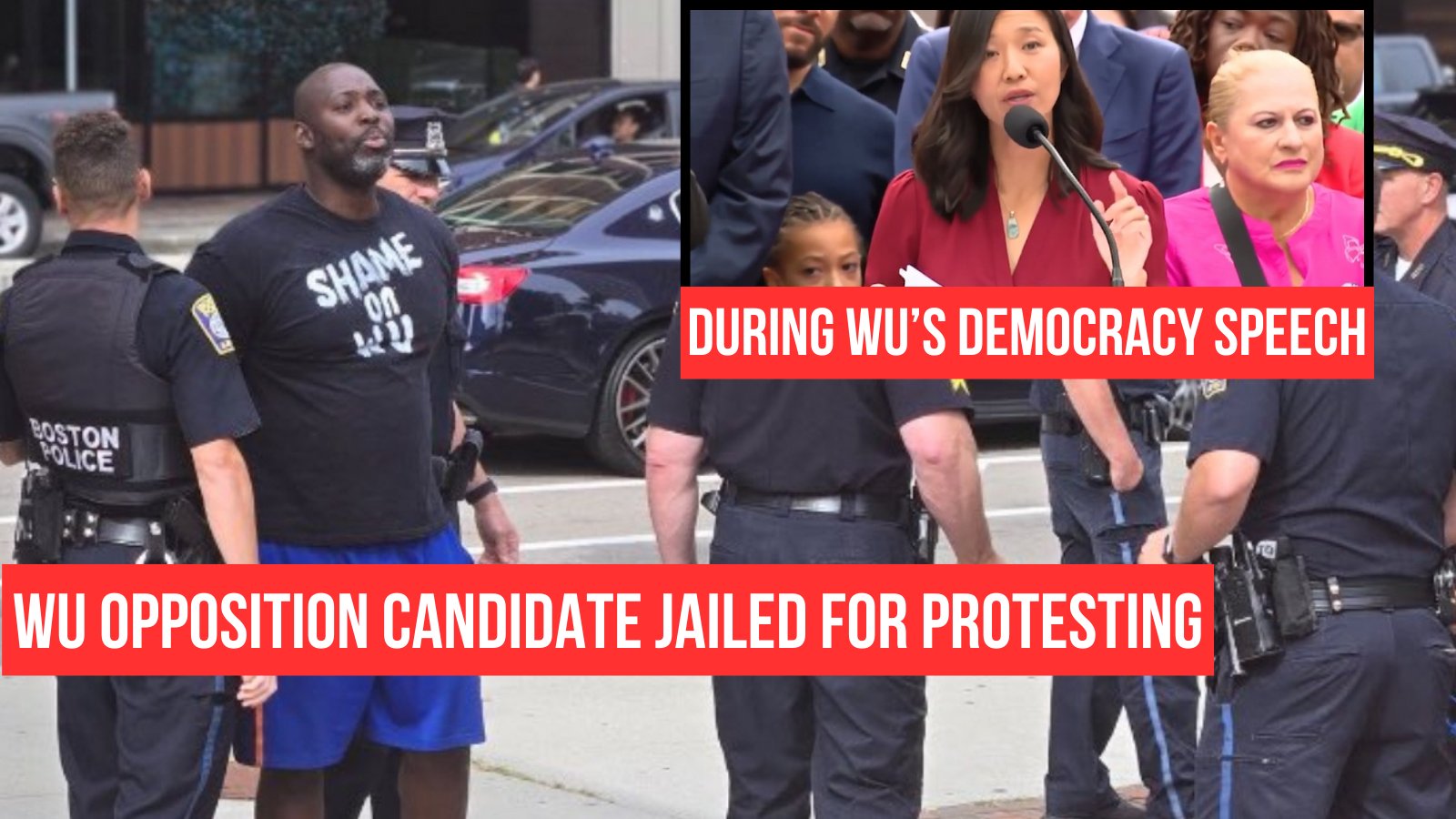 MDNtalk's tweet card. Arrest came as Wu lectured Trump on authoritarianism and declared Boston a “safe city”