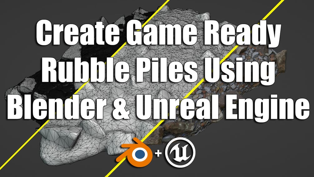 troyosh's tweet card. Have you ever needed to make a rubble pile for a game engine but always ended up with either too many polygons or too many drawcalls?In this tutorial I'll show you how to make a high poly pile with...
