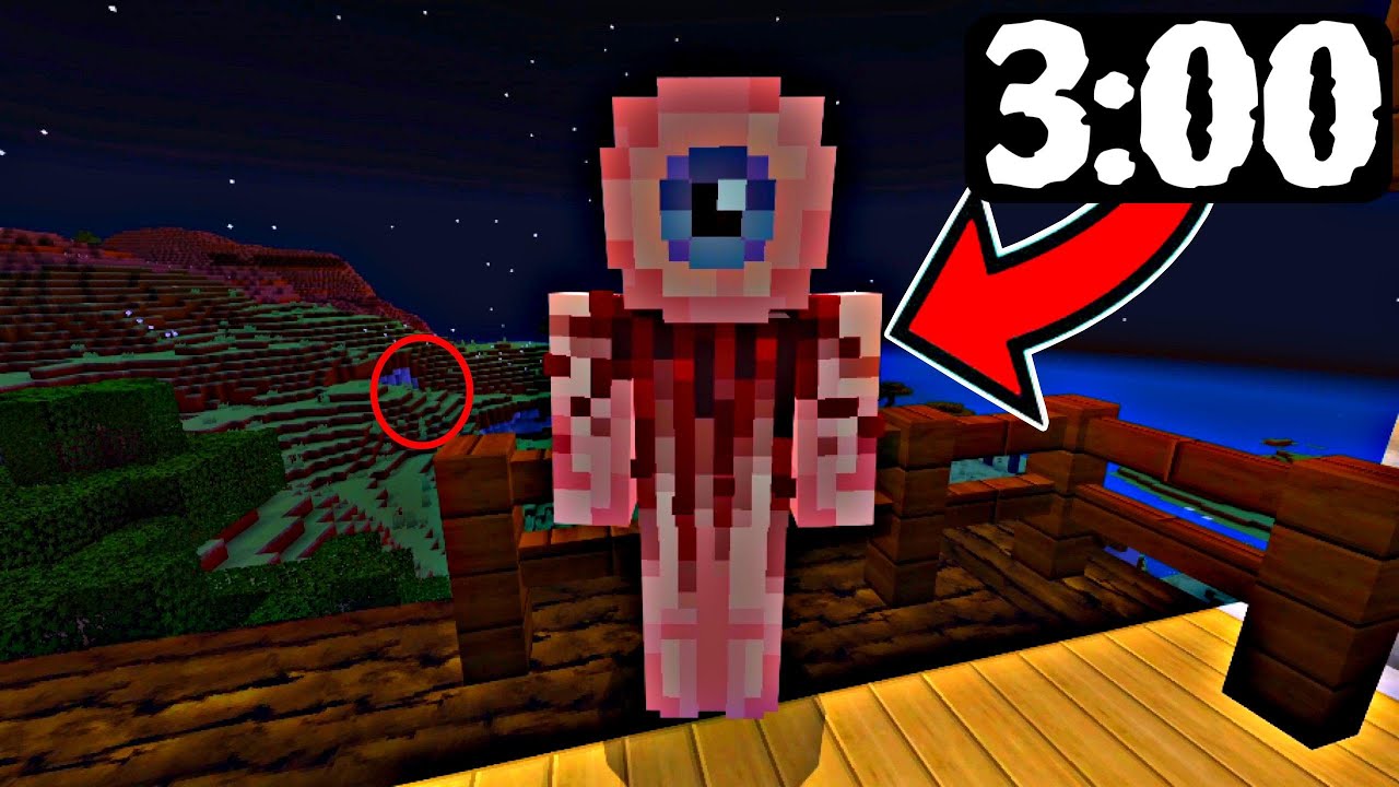 Megandroid1's tweet card. TUVE de FRENTE a esta CRIATURA EXTRAÑA a las 3:00 AM en MINECRAFT!