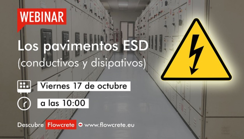 SBNPavimentos's tweet card. Tremco CPG Iberia impartirá un nuevo webinar técnico titulado ‘Pavimentos continuos de resina ESD (conductivos y disipativos)’, dirigido a profesionales de sectores como la electrónica, farmacéutica,...