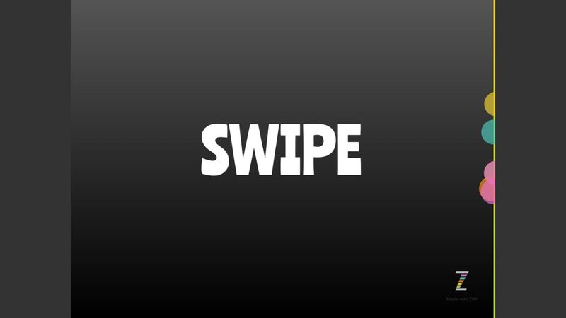 Dr_Abstract's tweet card. Here we slide a page in and let you swipe to slide it out, then in, then out, etc. Really, you can have as many pages as you want and slide between th...