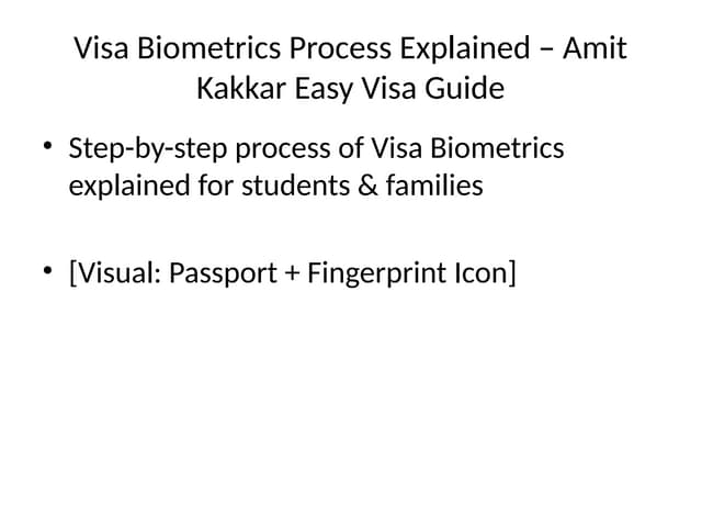 amitkakkareasy's tweet card. Visa Biometrics Process Explained – Amit Kakkar Easy Visa Guide