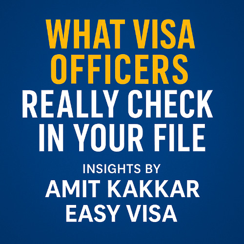 amitkakkareasy's tweet card. What Visa Officers Really Check in Your File - Insights by Amit...