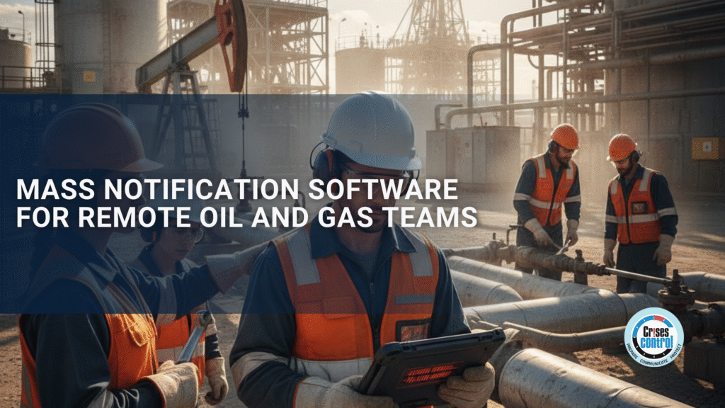CrisesControl's tweet card. Mass Notification Software that helps oil and gas companies respond faster and keep people safe with clear, reliable emergency communication.