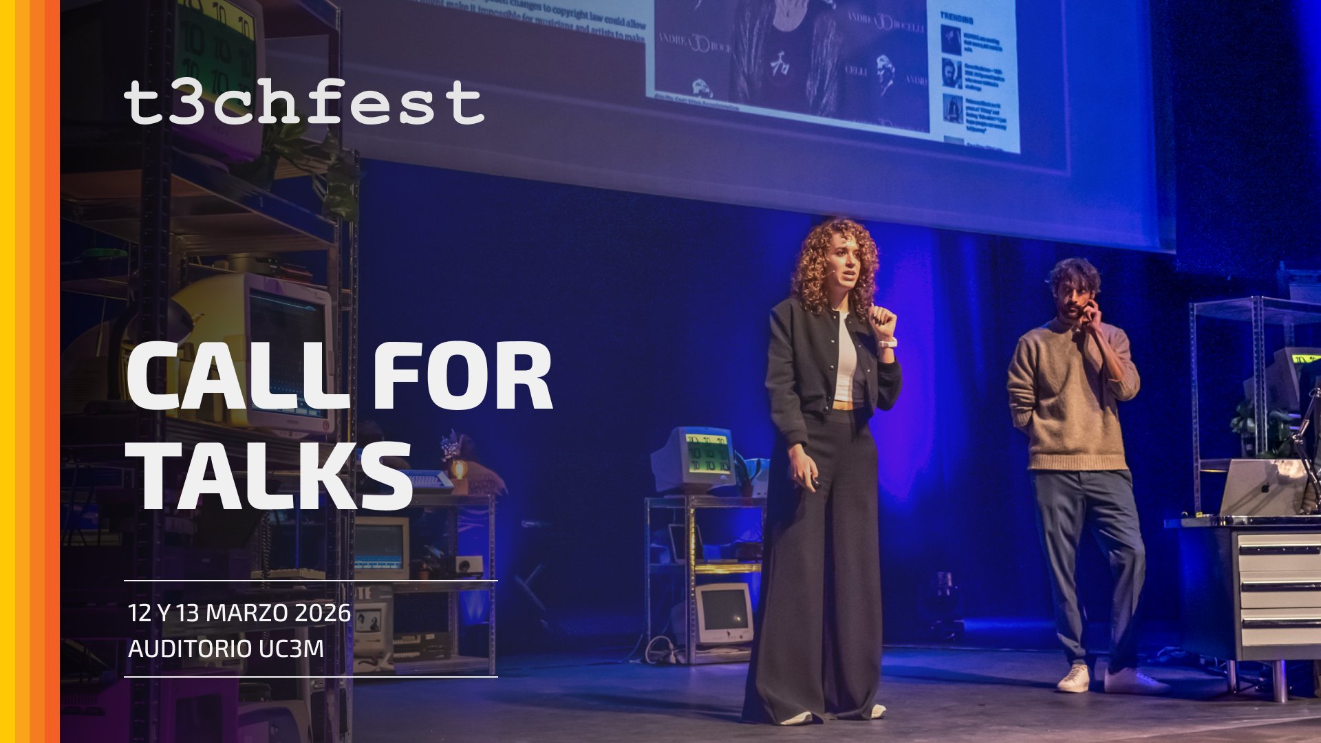 T3chFest's tweet card. Propón una charla para T3chFest 2026. 12 y 13 de marzo de 2026.