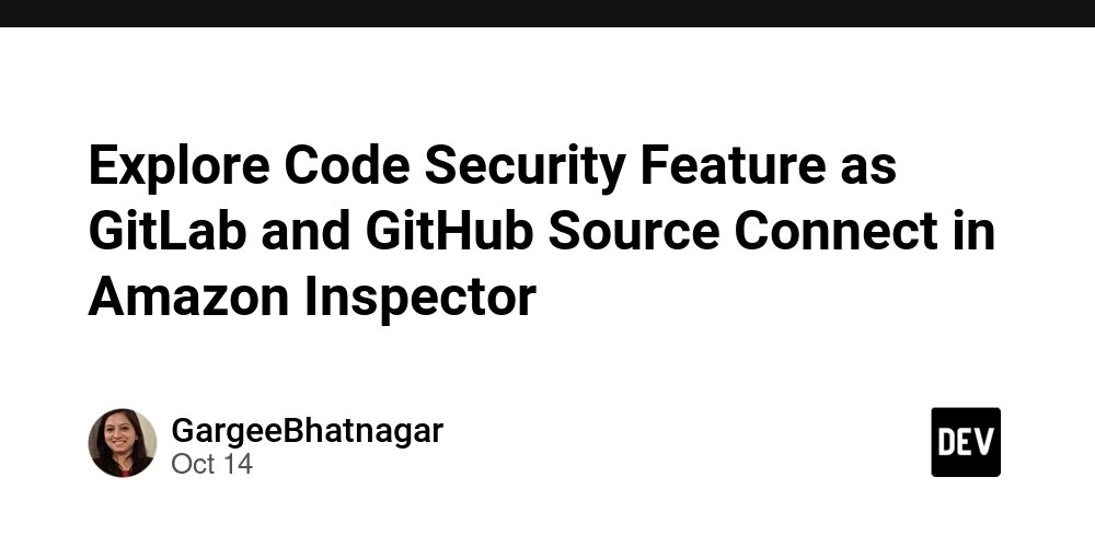 aws_cb_blogs's tweet card. “ I have checked the documents of AWS to explore code security feature as gitlab and github source...
