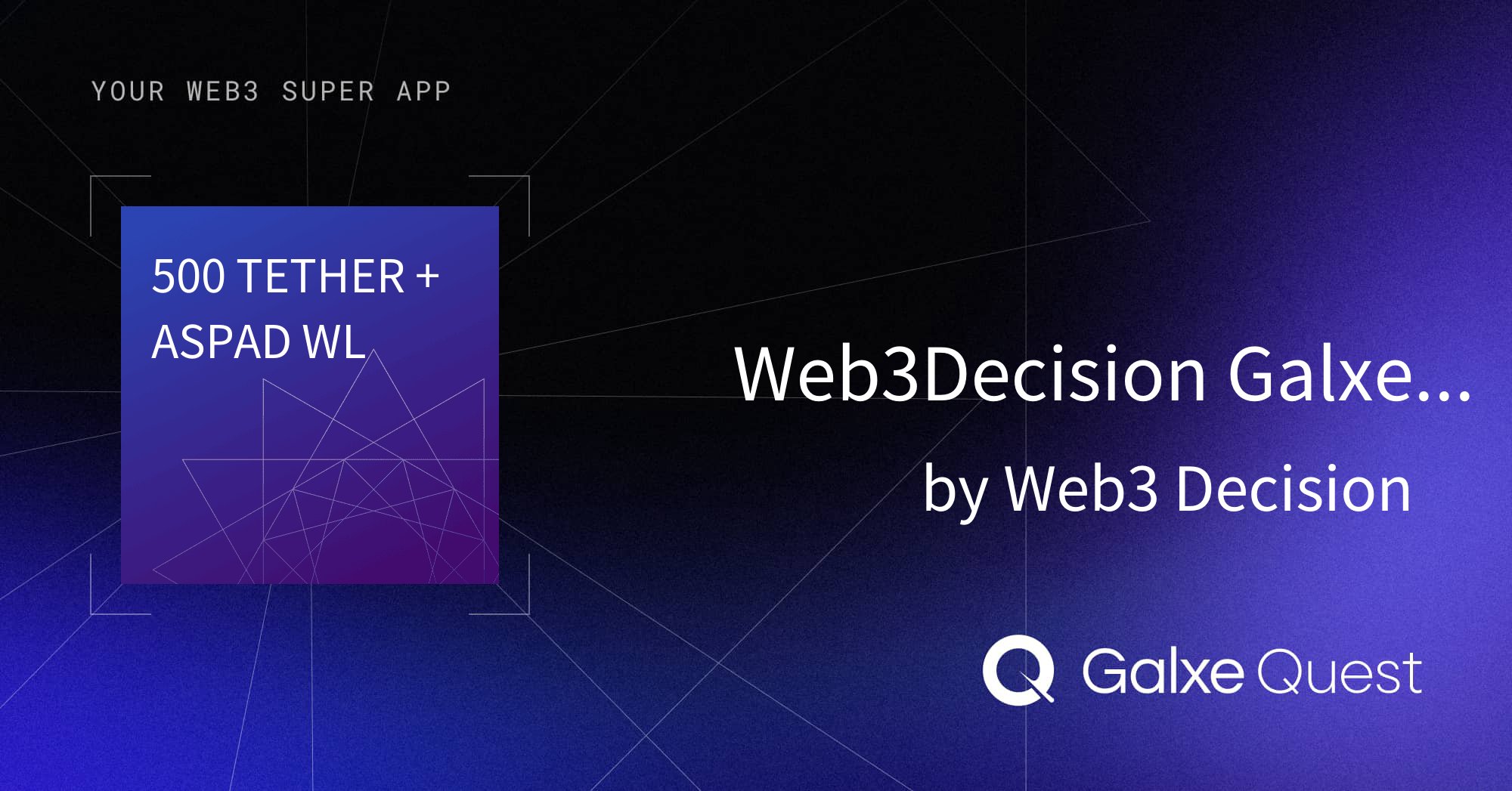 Arichain_'s tweet card. Join Web3Decision Galxe Campaign: $500 Reward + Whitelist by Web3 Decision on Galxe. Earn rewards to enhance your web3 presence and reputation.