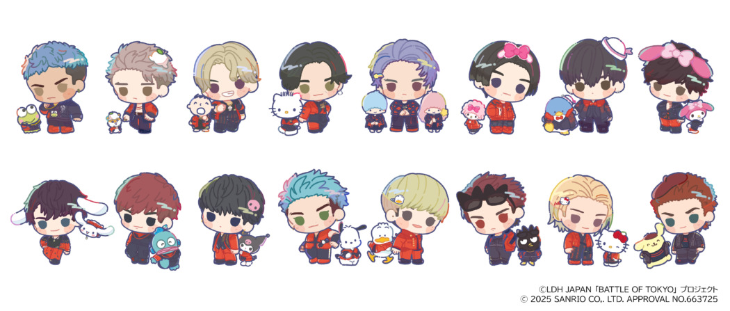 TOKYO_HEADLINE's tweet card. 　LDH JAPANが展開する総合エンタテインメント・プロジェクト『BATTLE OF TOKYO』（BOT）に登場するROWDY SHOGUN ≠ THE RAMPAGEとサンリオキャラクターズのコラボデザインが公開された。BOTとサンリオキャラクターズのコラボは、Astoro9≠FANTASTI