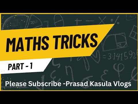 prasadkasula's tweet card. My Best Maths Tricks Collection 2025 | Speed Maths in Telugu |...