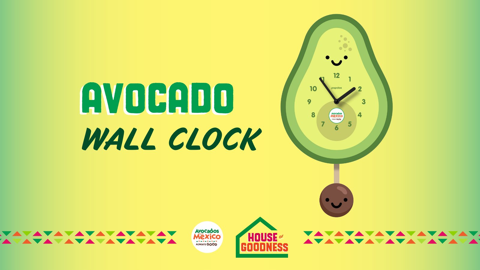 kaseypb's tweet card. This avo-clock is adorable and lets me know when it’s guac o’clock! It’s just one of the items I hope to win from the @AvosFromMexico House of Goodness! #SparkTheGood #SXSW #Sweepstakes #AvoClock...