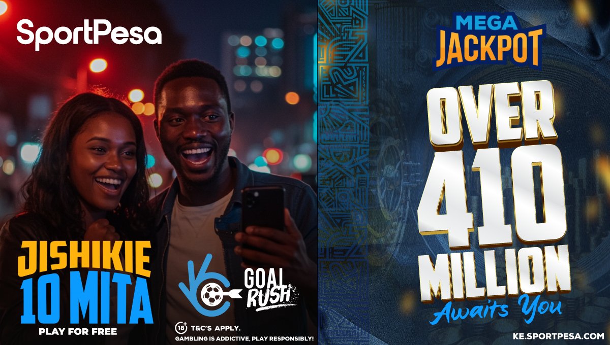 ProEssayWrite12's tweet card. Boss!! 2025 form ni kujipanga, jishikie over 410 milli MJP na 10 million ya Goal Rush Now, uji-nice! Just PREDICT the 3 #SportPesaGoalRush Games!