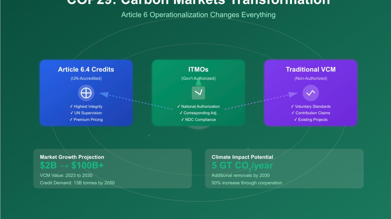 manishdabkara1's tweet card. The dust has settled on COP29 in Baku, Azerbaijan, and while headlines have focused on the contentious $300 billion climate finance pledge, a quieter yet potentially transformative breakthrough...