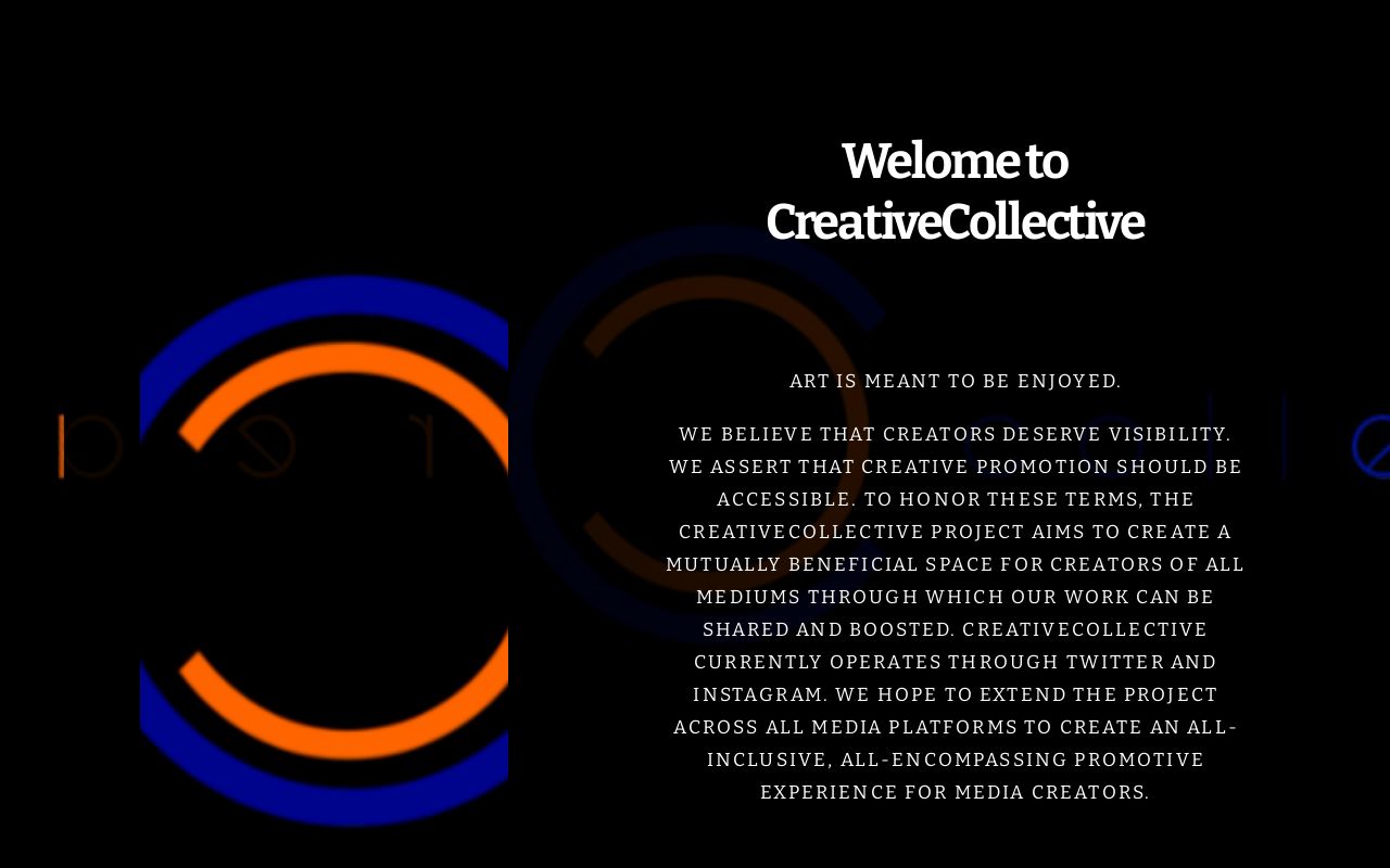 CCreateCollect's tweet card. Our Mission Statement.
