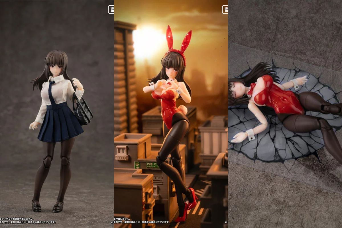 figure_times's tweet card. どうも、みなさんこんにちは！ 蝸之殼Snail Shell(スネイルシェル)より、イラストレーター『キャンサー四○一』氏が描いた『空想JKシリーズ』の『JK-01 バニーガール レナ』が可動フィギュア