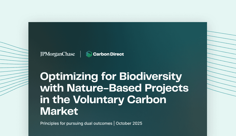 Carbon_Direct's tweet card. Learn six principles to align carbon and biodiversity goals in the voluntary carbon market to drive high-quality, nature-positive projects.