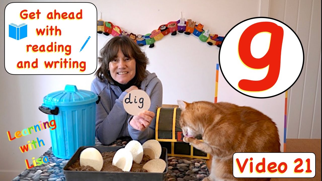 lisa_learning's tweet card. g | Phonics: Phase 2 - Read, write and use ‘g’ - VIDEO 21