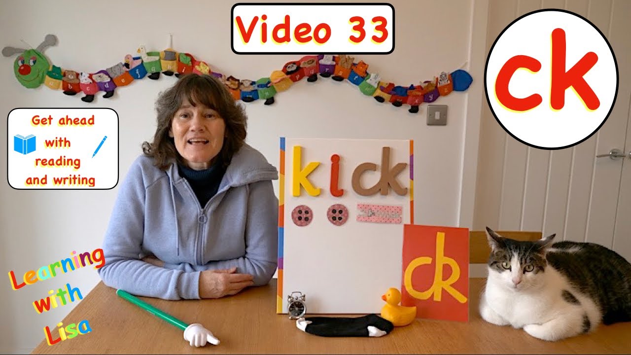 lisa_learning's tweet card. ck | Phonics : Phase 2 - Read, write and use ‘ck’ -VIDEO 33