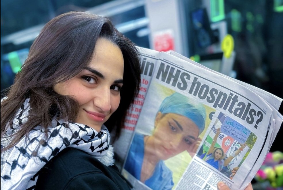 5Pillarsuk's tweet card. FacebookLikeShareTweetEmail British-Palestinian NHS doctor, Rahmeh Aladwan, has been suspended for 15 months pending an investigation over anti-Israel social media posts, the Medical Practitioners...