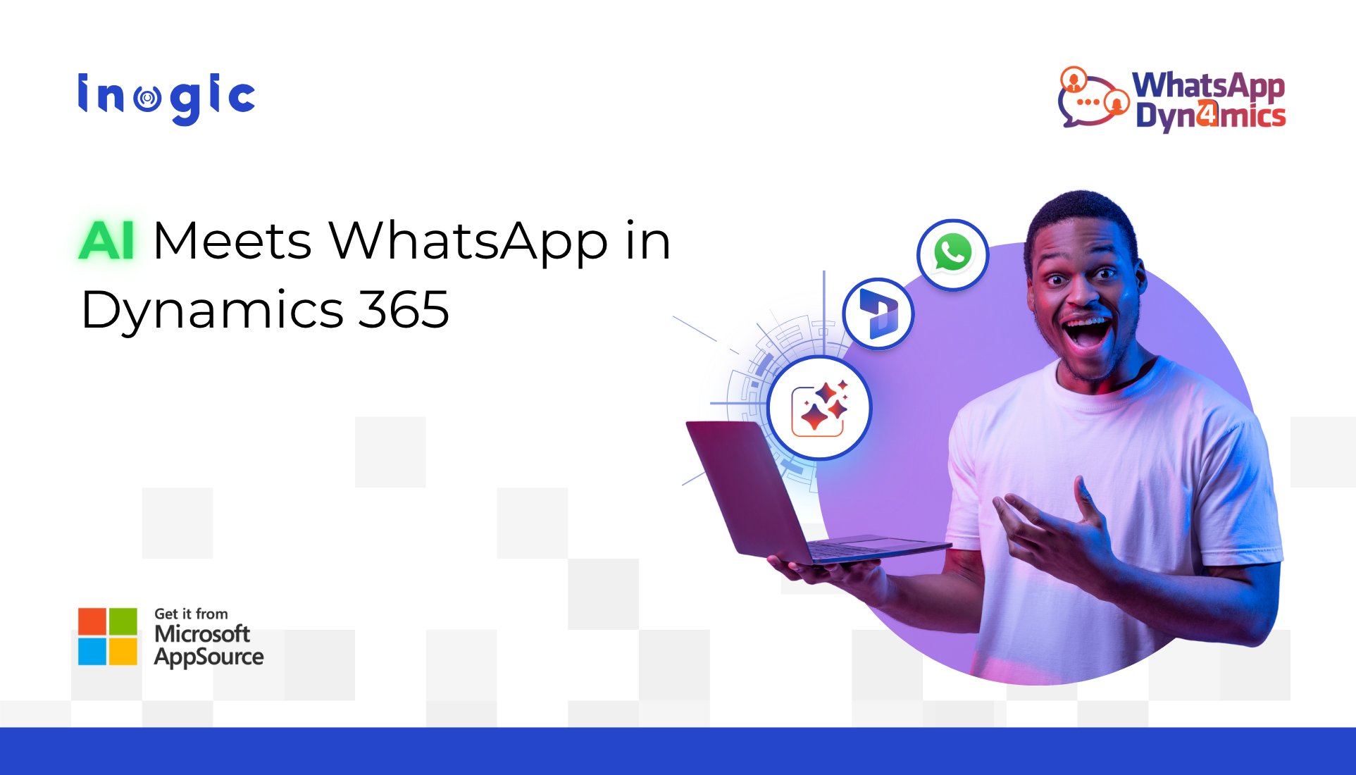 inogic's tweet card. Sam handles dozens of customer chats daily. Before AI, he manually scrolled through message threads, checked records, fixed grammar, and guessed emotional tone. Now? A chat pops up. The sentiment is...